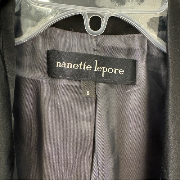 Nanette Lepore, black short vest with tie, size 8 - Picture 5 of 5